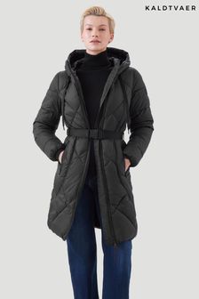 Kaldtvaer Black Mosjoen Quilted Belted Coat (Q40320) | SGD 252