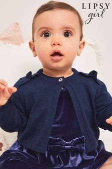 Lipsy Navy Blue Baby Occasion Shrug (Q40775) | €20 - €22.50