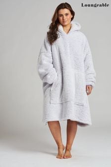 Morado - Sudadera con capucha color nieve con forro polar suave de Loungeable (Q40960) | 48 €