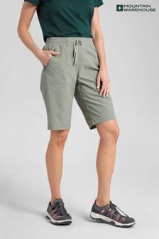 Mountain Warehouse Green Explorer Womens Long Shorts (Q41348) | €36