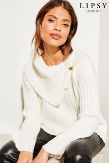 Lipsy pleten pulover s pisemskega ovratnika hardware (Q41484) | €19