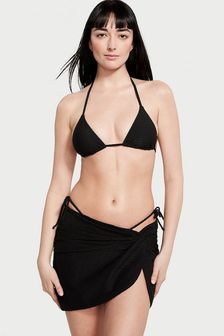 Victoria's Secret Black Fishnet Triangle Swim Bikini Top (Q42237) | kr530