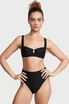 Victoria's Secret Black Fishnet High Waisted Swim Bikini Bottom (Q42502) | €39