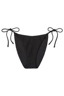 Victoria's Secret Black Fishnet Tie Side High Leg Swim Bikini Bottom (Q42507) | €34
