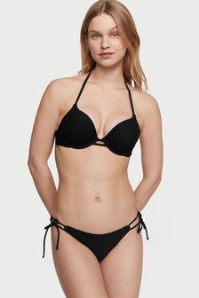 Victoria's Secret Black Fishnet Tie Side Swim Bikini Bottom (Q42508) | €29