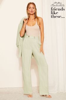 Friends Like These Wide Leg Trousers with Linen
