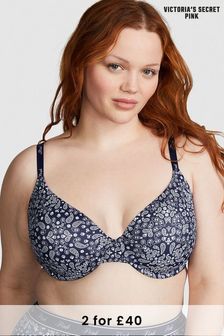 Victoria's Secret PINK Blue Bandana Lightly Lined Bra (Q43015) | €34