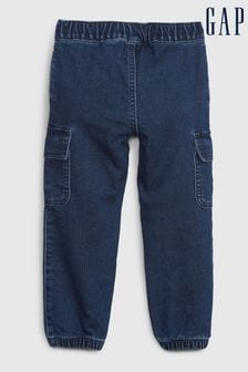 Pantalones de chándal vaqueros tipo cargo con Washwell de Gap (12 meses a 5 años) (Q43082) | 35 €
