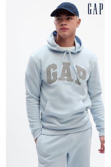 Bleu clair et gris - Sweat à capuche Gap Logo Arch (Q43215) | €35