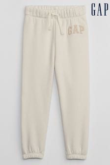 Crema - Pantalones de chándal de corte skinny sin cierre con logo de Gap (12 meses a 5 años) (Q43244) | 21 €