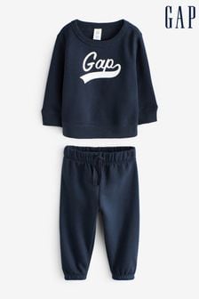 Albastru - Set pulover cu logo Gap (12 luni - 5 ani) (Q43251) | 179 LEI