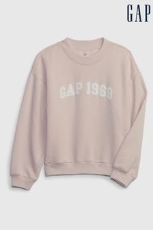 Розовый - Свитшот с логотипом Gap 1969 Arch (4-13 лет) (Q43266) | €34