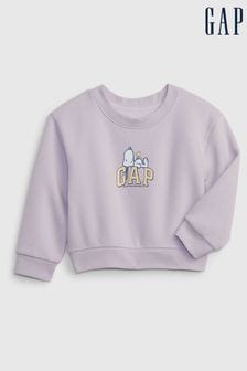 Gap Purple Snoopy Crew Neck Sweatshirt (12mths-5yrs) (Q43348) | €26