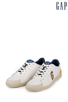 Gap White, Yellow and Navy Seattle Low Top G Trainers (Q43465) | kr974
