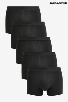 שחור - מארז מכנסיים קצרים בוקסר שלJack & Jones 5 (Q43710) | ‏191 ‏₪