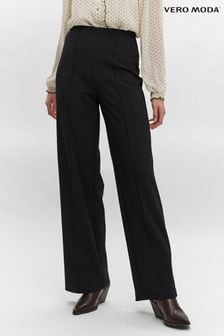 VERO MODA Black High Waisted Trousers (Q43742) | OMR17
