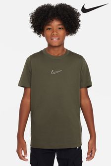 Nike Khaki Green Nike Kids DriFIT Big Training T Shirt (Q43949) | €32