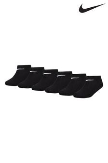 Nike Black Basic Low 6 Pack Socks (Q44625) | €16