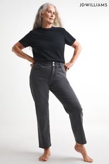 Szare jeansy Jd Williams Magisculpt z prostymi nogawkami (Q44764) | 132 zł