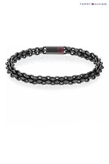 Tommy Hilfiger Jewellery Gents Intertwined Circles Chain Black Bracelet (Q45054) | €101