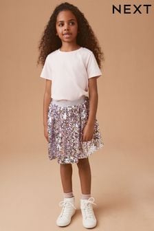 Pink/Purple Sequin Skirt (3-16yrs) (Q45139) | R256 - R348