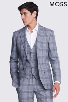 MOSS Grey Tailored Fit Check Jacket (Q45181) | €242