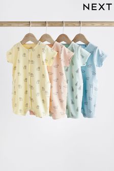 Bright Baby Jersey Rompers 4 Pack (Q45236) | NT$840 - NT$1,020