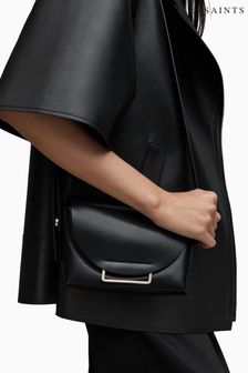 AllSaints Black Cross-Body Francine Bag (Q45361) | 688 QAR