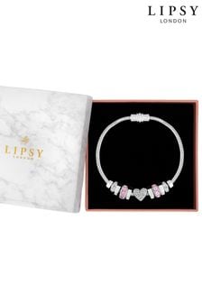 Lipsy Jewellery Silver Heart Magnetic Bracelet Gift Boxed (Q45389) | HK$257