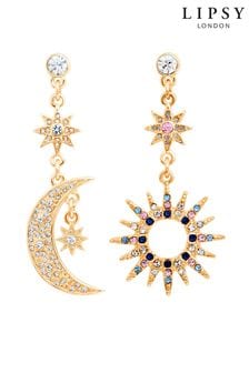Lipsy Jewellery Gold Celestial Coloured Starburst Earrings (Q45390) | €16