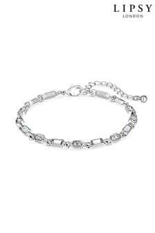 Lipsy Jewellery Silver Tone Baguette Detail Fine Bracelet (Q45403) | €7