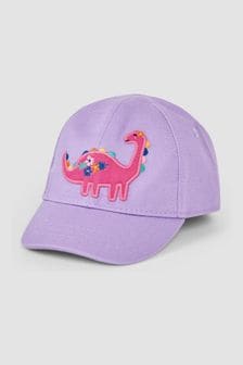 淡紫色恐龙 - Jojo Maman Bébé 刺绣帽 (Q45478) | NT$700