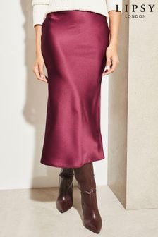 Lipsy緞面斜紋裁及膝裙 (Q45665) | NT$1,190