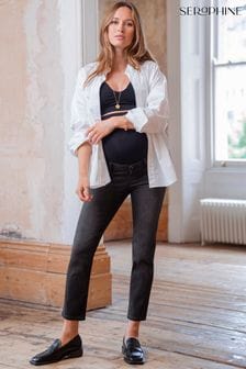 Czarne jeansy Seraphine Luca z wąskimi nogawkami (Q45691) | 410 zł