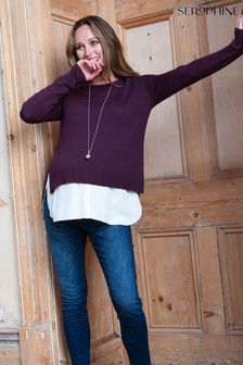 Seraphine紫色Keisha經典多層次套衫 (Q45700) | NT$3,030