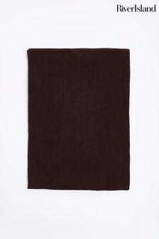River Island Brown Knitted Scarf (Q45789) | €9