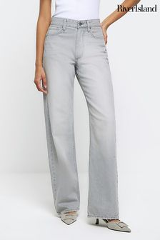 River Island джинсы прямого кроя в стиле 90-х с завышенной талией (Q45792) | €58