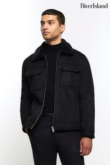 Черный - River Island куртка в стиле вестерн (Q45809) | €50