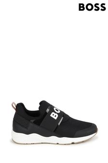 黑色 - Boss 標誌綁帶運動鞋 (Q46175) | NT$6,350 - NT$6,910