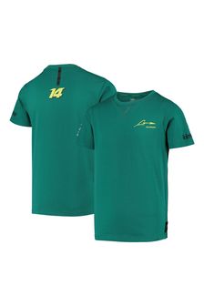 Aston Martin Green Aramco Cognizant F1 Fernando Alonso T-Shirt (Q46236) | kr467