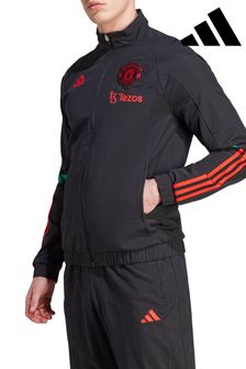 adidas Black Manchester United Training Presentation Jacket (Q46271) | SGD 145