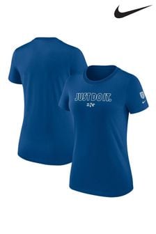 Nike Blue England Womens Just Do It T-Shirt (Q46293) | €35