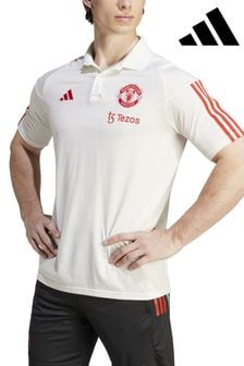 أبيض - قميص بولو رياضي Manchester United من Adidas (Q46332) | 21 ر.ع