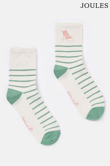 Joules Embroidered Ankle Socks