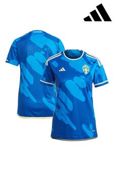 adidas Blue Sweden Away Shirt (Q46644) | SGD 135