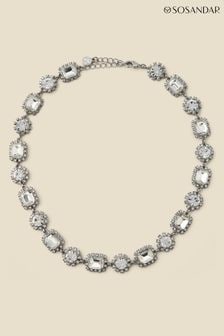 Sosandar Tone Diamante Stone Detail Necklace