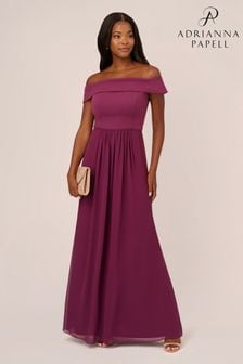Adrianna Papell Crepe Chiffon Gown (Q48245) | €87