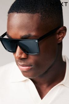 Black - Flatbrow Polarised Sunglasses (Q48354) | kr260