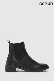 Schuh Camila黑色金屬裝飾Chelsea靴 (Q48360) | NT$1,630