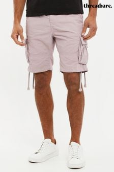 Threadbare Pink Manchester Cotton Cargo Shorts (Q48555) | $57